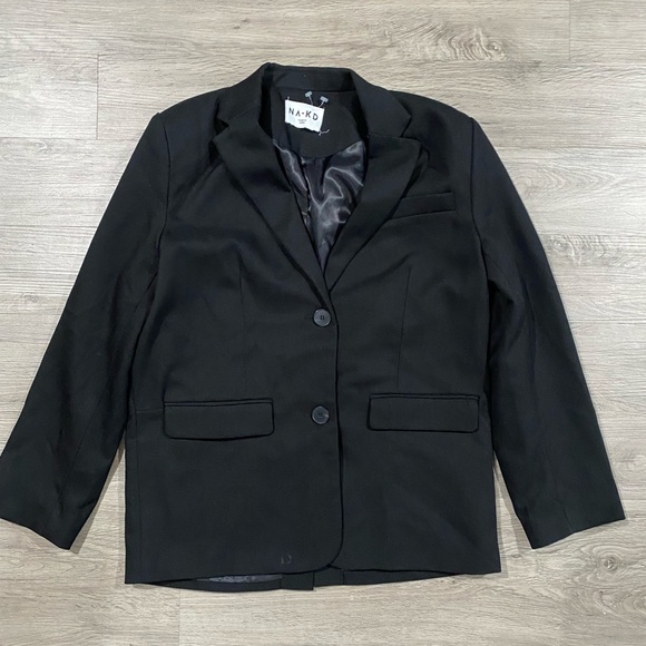 Na-kd Boyfriend Oversized Black Women's Blazer - Picture 3 of 7